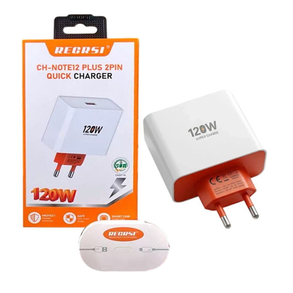 Original Recrsi 2Pin Tc Charger available at Urbantech.pk in Pakistan