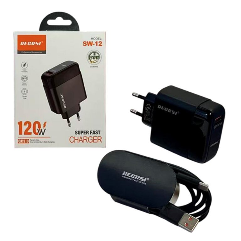 Original Recrsi 2Pin Tc Charger available at Urbantech.pk in Pakistan