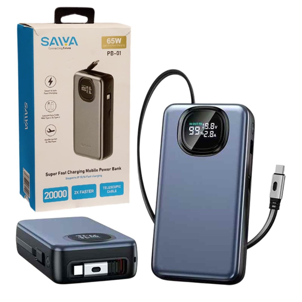 Original Saiya Power Bank Pb01 available at Urbantech.pk in Pakistan