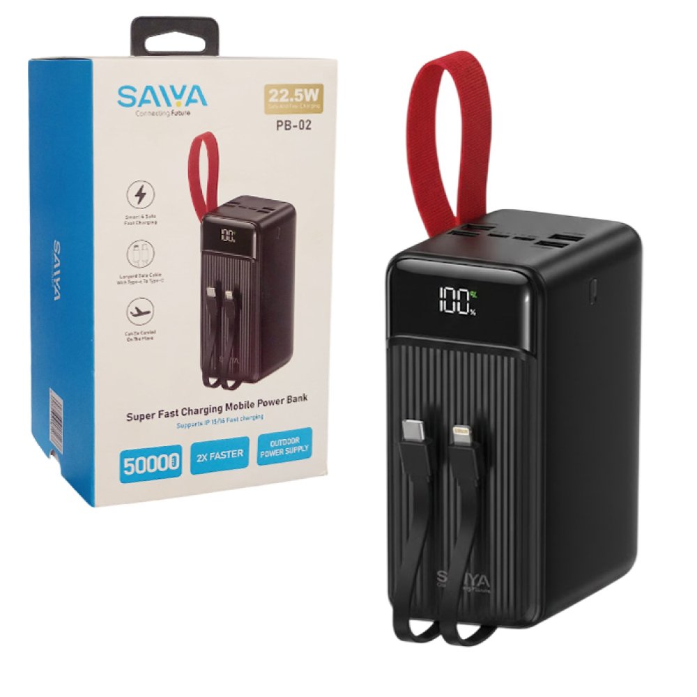 Original Saiya Power Bank Pb02 available at Urbantech.pk in Pakistan