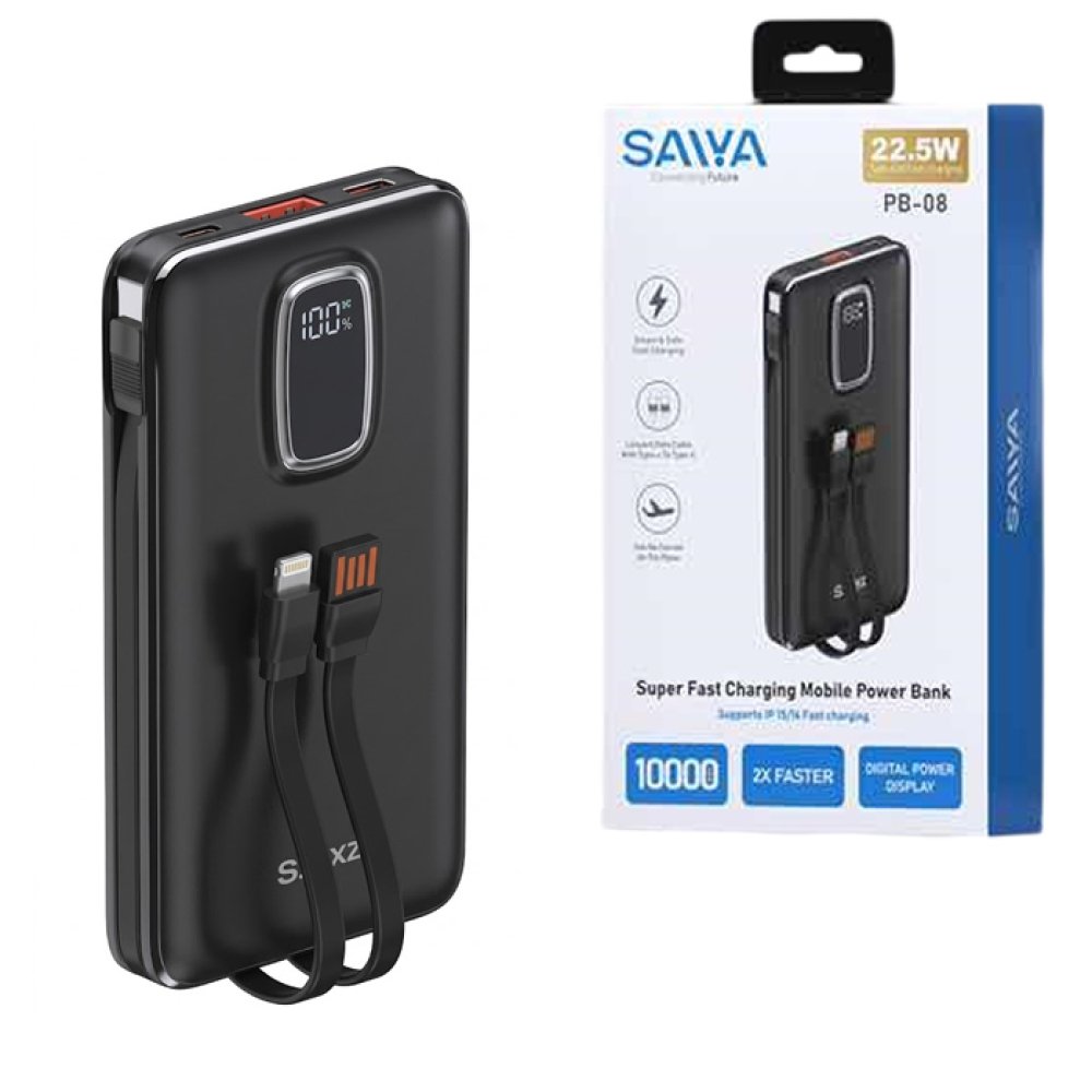 Original Saiya Power Bank Pb08 available at Urbantech.pk in Pakistan