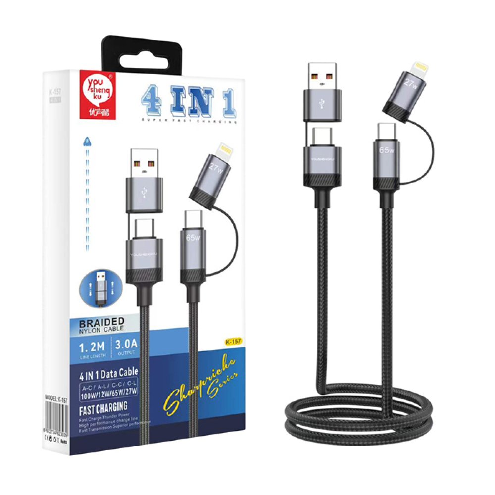 Original Youshenqku 4In1 Cable K157 available at Urbantech.pk in Pakistan